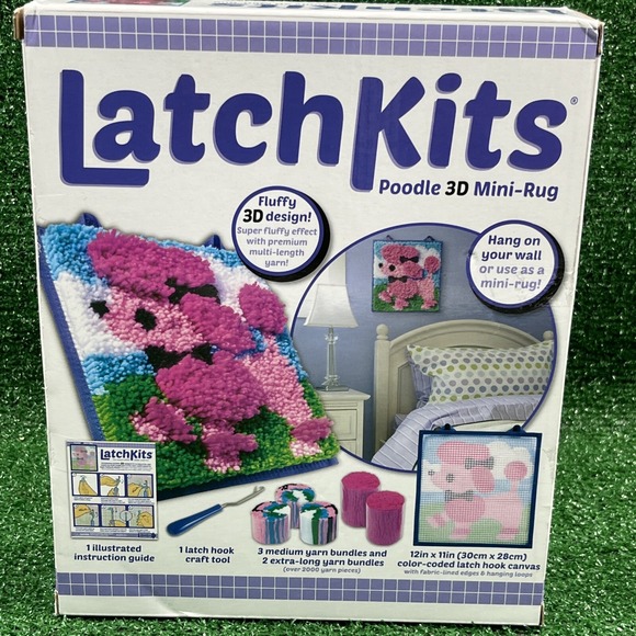 Other - Latch Kits Poodle 3D Mini-Rug The Classic Latch Hook Craft Kit New
